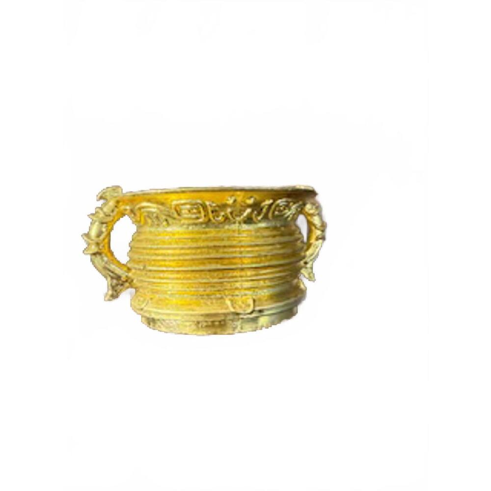 Vintage Decorative Gold/Brass/Bronze Incense Bowl 2 1/4" w x 1‎ 1/4" h
